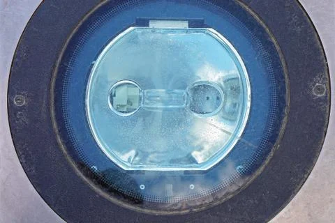 Pavement lamp reflector Stock Photos