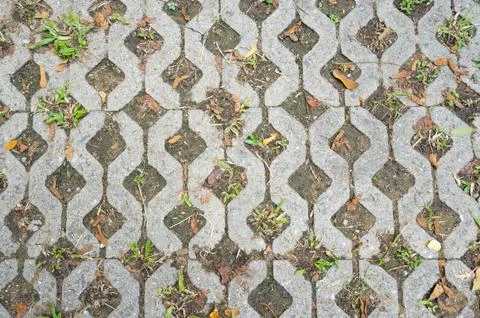 Pavement made of bricks Foto stock