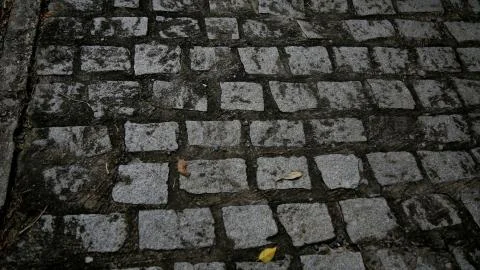 Pavement with parallelepiped in condominium Foto stock