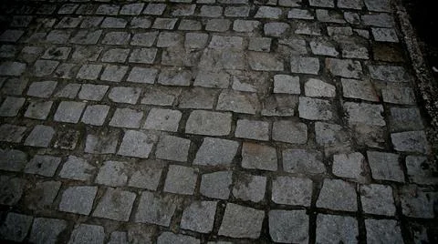 Pavement with parallelepiped in condominium Foto stock