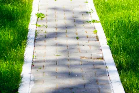 The pavement path Stock Photos