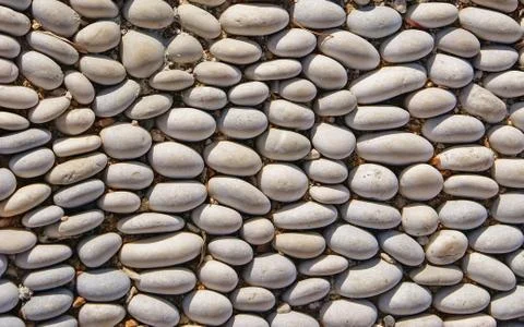 Pavement of pebbles Stock Photos