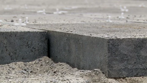 Pavement texture from new square stones Video stock 130321595