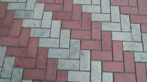 Pavement tile Stock Footage 91338814