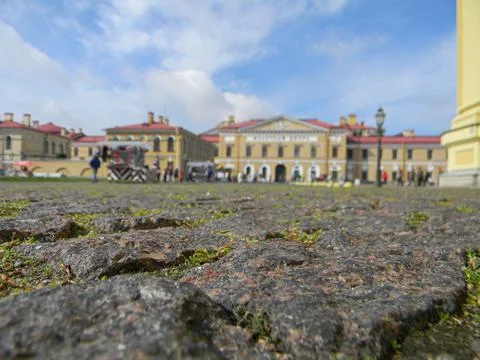 Pavement, view of the square. Foto stock