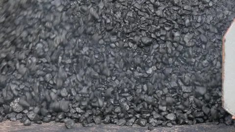 Paver machine adding new asphalt on the road. Stock Footage 274412865