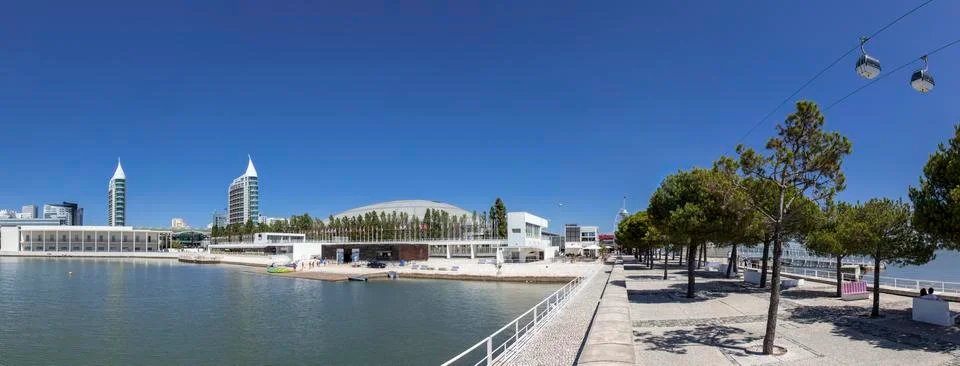 Pavilhão Atlântico, aka Meo Arena, Park of Nations, Parque das Nações, Lisbon Stock Photos