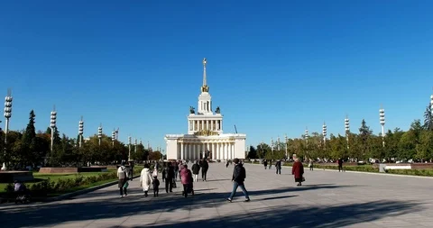 Pavilion № 1 Of Central Stock Footage 98199540