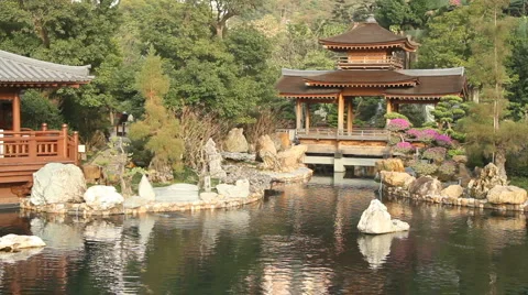 Pavilion bridge Stock Footage 1038561