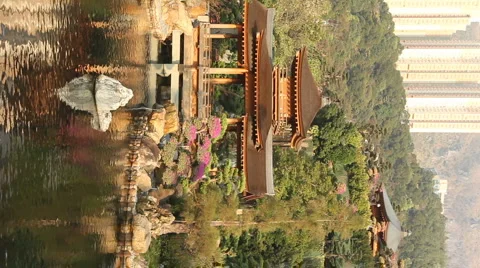 Pavilion bridge Stock Footage 1053443