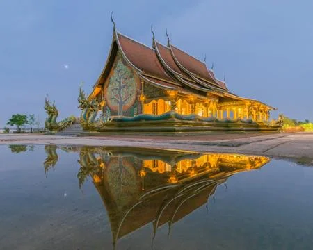 The pavilion of Buddha Stock Photos