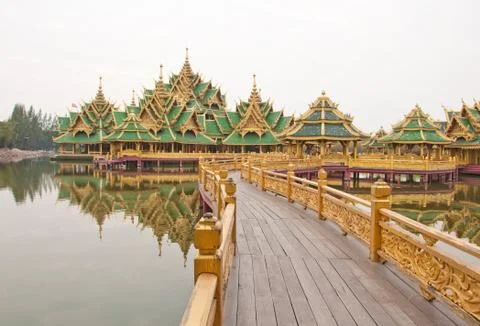 Pavilion of the engightened Stock Photos