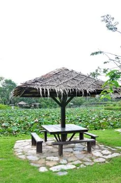 Pavilion in the park Stock Photos