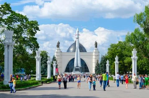 Pavilion Space / Mechanical Engineering, Exhibition Center, Moscow Stock Photos