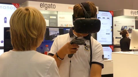 Pavilion UAG at IFA, Messe, Berlin, Germany Stock Footage 106642587