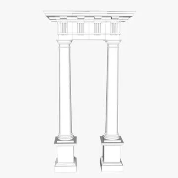 Pavilion vector,architectural decoration Stock Illustration