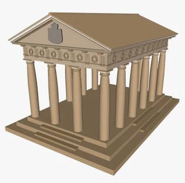 Pavilion vector,architectural decoration Stock Illustration