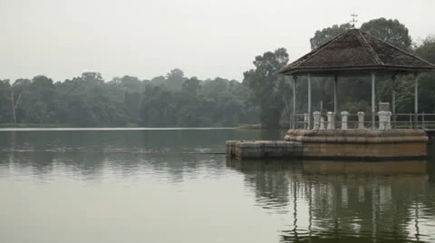 Pavilion by the water 動画素材 25364632