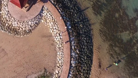 Pavillion in the water Stock Footage 81266908