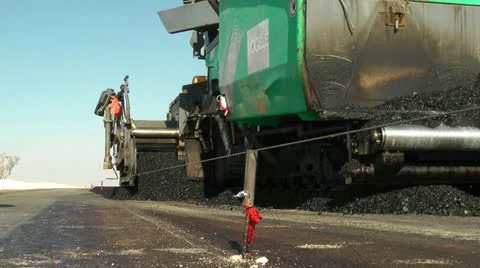 Paving Asphalt 7 Stock Footage 22301981