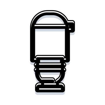 Paving breaking tool icon for construction concept Stock Illustration