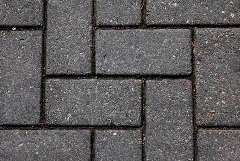 Paving laid in geometric pattern Stock Photos