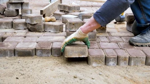 Paving slabs. Stock Footage 240919899