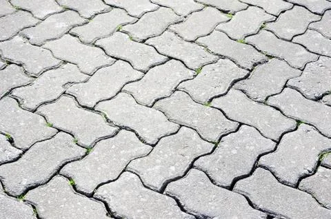 Paving stone bricks on the floor Stock Photos