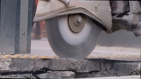 Paving Stone Cutting Vídeo Stock 98960420