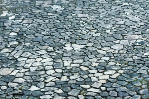 Paving stone floor as seamless pattern Foto stock