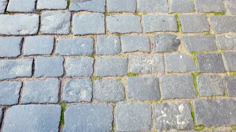 Paving Stones Camera Span Stock Footage 131668908