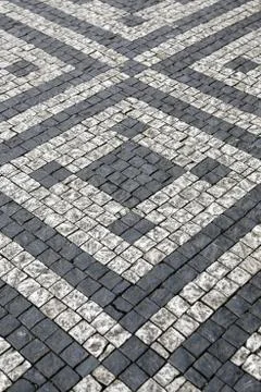 Paving stones with pattern Stock Photos