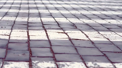 Paving stones on the square Stock Footage 121164985