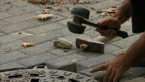 Paving the street Stock Footage 78752587