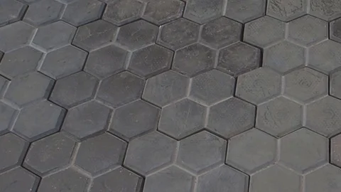 Paving tiles with colored light Stock Footage 75712410