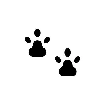 Paw, animal icon. Simple elements of animals store icons for ui and ux, website Illustrazione stock