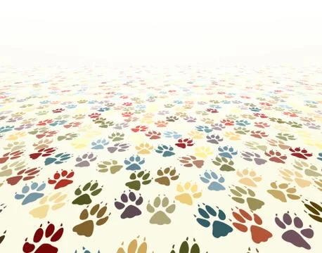 Paw floor Stock Illustration