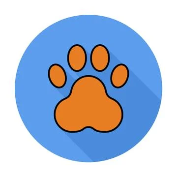 Paw icon Stock Illustration