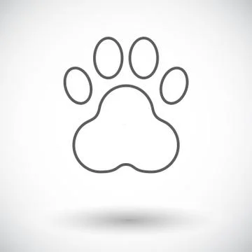 Paw icon Stock Illustration