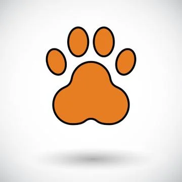 Paw icon Stock Illustration