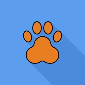 Paw icon Stock Illustration