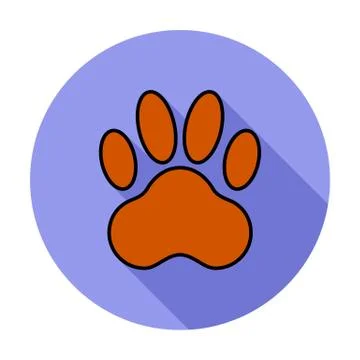 Paw icon Stock Illustration