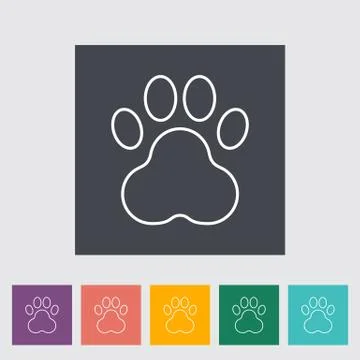 Paw icon Stock Illustration
