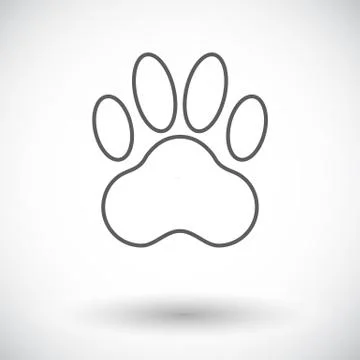Paw icon Stock Illustration