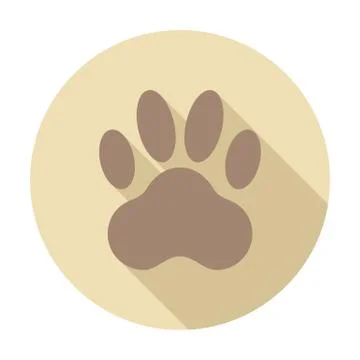 Paw icon Stock Illustration