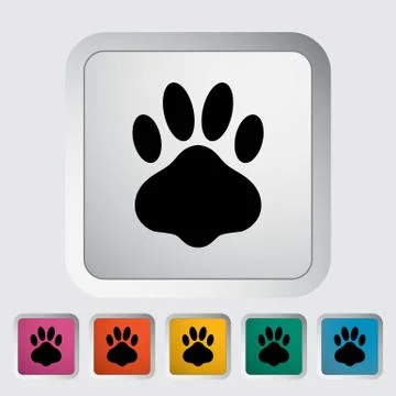 Paw icon Stock Illustration