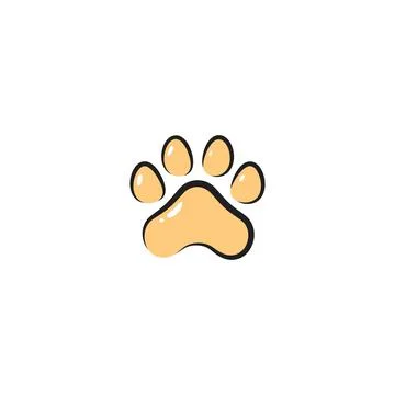 Paw Logo design vector illustration Stock Illustration