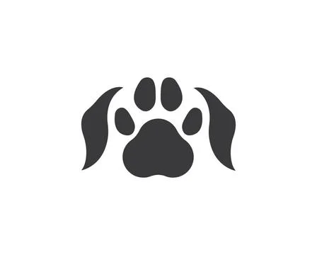 Paw logo icon of pet vector template paw logo icon of pet vector template ... Foto stock