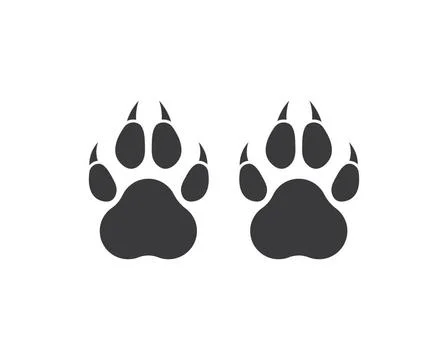 Paw logo icon of pet vector template paw logo icon of pet vector template ... Foto stock