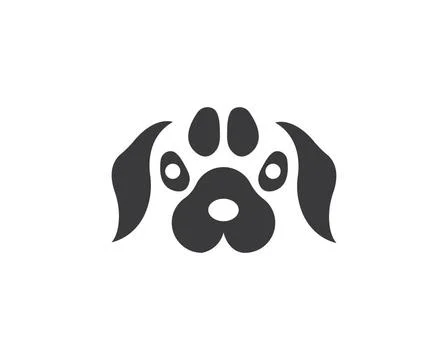 Paw logo icon of pet vector template paw logo icon of pet vector template ... Stock Photos